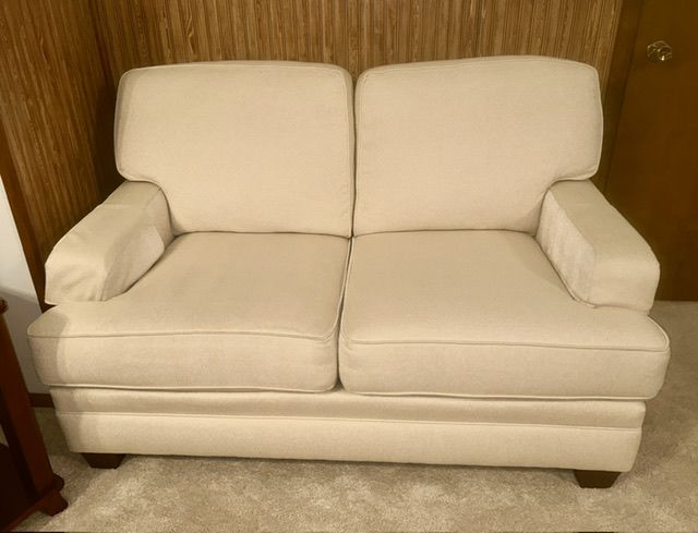 Smith Brothers cream colored loveseat