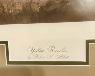 "Yellow Breeches" framed print by Robert K. Abbett 