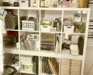 Many Stampin-Up supplies, lots of card stock, many crafting supplies, etc. (some items SOLD)