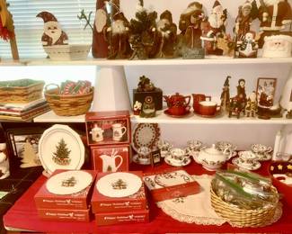 Christmas decor and dishes (SOME SOLD)
