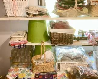 Lots of quilting fabric, etc. (SOME SOLD)