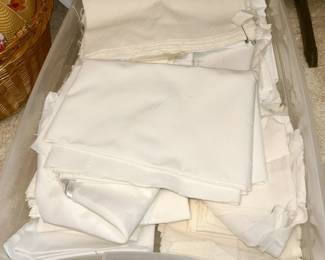 Lots of quilting fabric, various shades of whites (SOME SOLD)