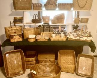 Lots of Longaberger baskets (SOME SOLD)