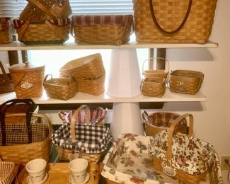 Longaberger baskets  (SOME SOLD)