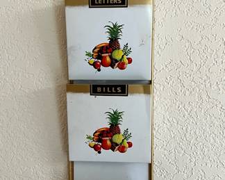 Fruit Themed Metal Letter/Bills Holder/Sorter