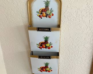 Fruit Themed Metal Letter/Bills Holder/Sorter