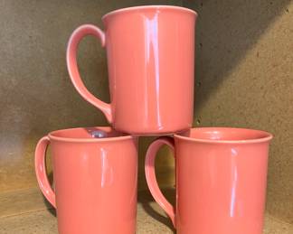 Set of 3 Corningware Coral Mugs