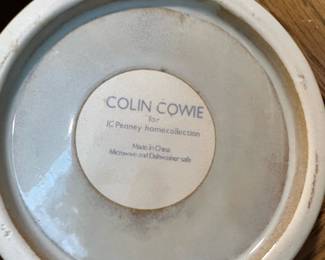 Set of Three Colin Cowie from JCPenney Home Collection Textured Pottery Canisters