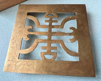 Chinese Brass Trivet