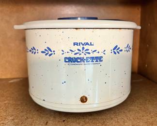 Vintage MCM Rival Crockette Stoneware Slow Cooker