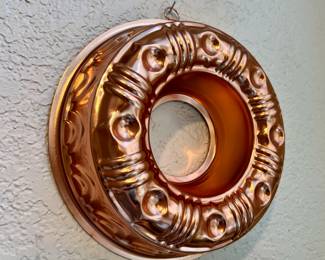Copper Baking Pan, Decorative Copper Pan, Vintage Jello Mold