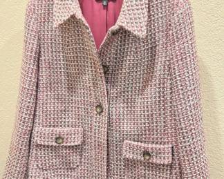 Talbots Pink & Gray Wool 10 Petites Blazer