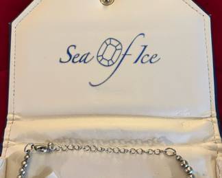 Sea Of Ice Red Earring & Necklace Set