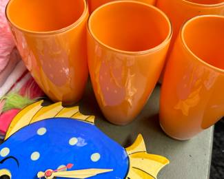 Orange tumblers