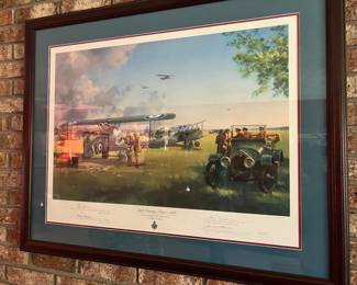 Signed Military plane picture
