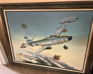 Original airplane painting