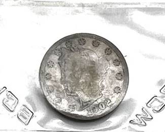 Lot 010   1 Bid(s)
1902 Liberty Head V Nickel