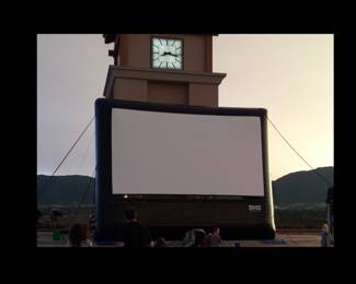 Airscreen Inflatable Projector Screen with (2) High Pressure Blowers