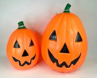 Lighted Blow Mold Pumpkins