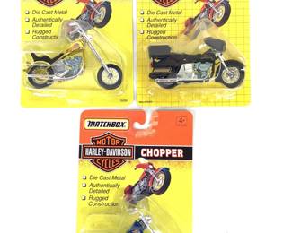  Matchbox Harley Davidson Diecast Motorcycles
