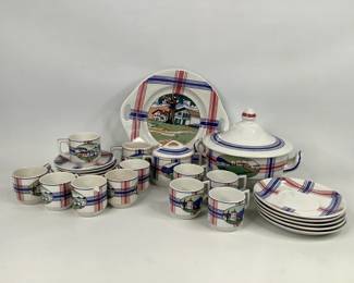 Antique Ramuntcho Fatenceries de Sarreguemines China