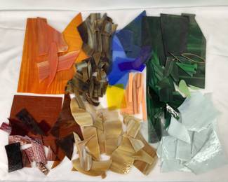 Assorted Cut Glass Pieces