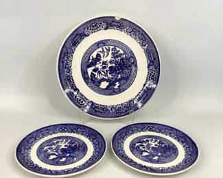 Vintage Blue Willow Plates
