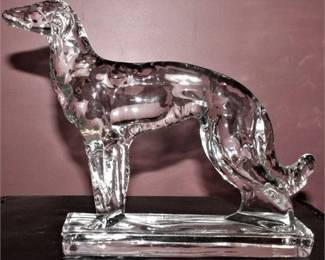 Lot 103   1 Bid(s)
9" Glass Dog figure