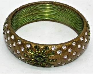 Lot 122   5 Bid(s)
Rhinestone bangle bracelet