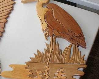 Heron Bird Carving