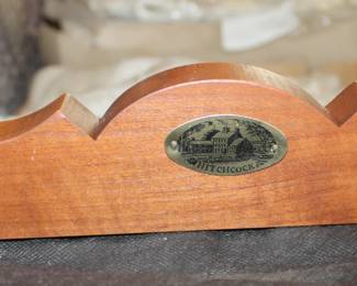 Hitchcock Furniture Dining Table with 3 Leafs and table pads.  Also, 5 Hitchcock Furniture Chairs.  Table and Chairs are available separately.