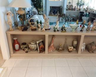 Lots of collectibles in living room!