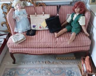 Victorian style settee