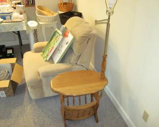 Side Table with Lamp