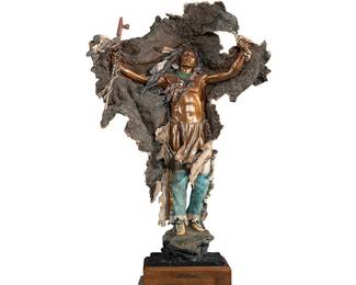 John Coleman Arizona California, b. 1949, A Song for the Spirit , ed. 6 of 25, bronze sculpture