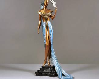 ROMAIN (ERTE) DE TIRTOFF (1892-1990) BRONZE | Ed. 130/500, 1987. Stamped SEVENARTS LTD LONDON and with artists monogram - l. 11 x w. 7.25 x h. 18 in.