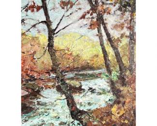 FRANKLIN DE HAVEN N.A. (1856-1934) | Roaring Brook, Connecticut Oil on canvas18 x 24 in. (Stretcher)Signed lower left and in a period frame - w. 24 x h. 30 in. (frame)