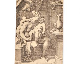 LUCAS VAN LEYDEN (1494-1533) | Engraving on watermarked paper. Signed the plate.  - w. 4.25 x h. 6.5 in. (sheet)