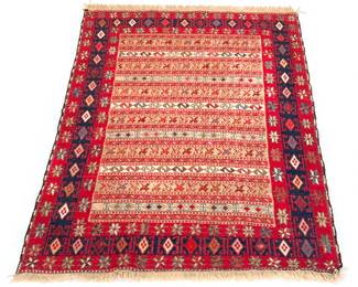 FLAT WOVEN RUG | l. 59 x w. 39 in.