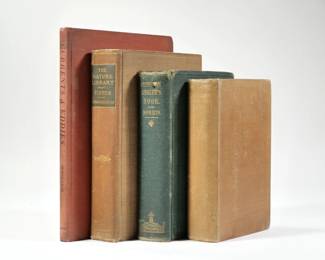 (4pc) BOOKS ON FISHING | Including: Trout Fishing from All Angles by Eric Taverner; American Angler's Book by Thaddeus Norris; The Nature Library, Fishes by David Starr Jordan and Barton Warren Evermann; Currents & Eddies by William J. Schaldach, first printing . - w. 9 x h. 11.5 in. (largest)