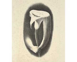 JOHN MCCLELLAN (1908-1986) | Surrealist composition. Lithograph. Pencil signed and dated 1940 lower margin. 10 x 14 in. (sight).  - w. 15.5 x h. 19.5 in. (Framed)