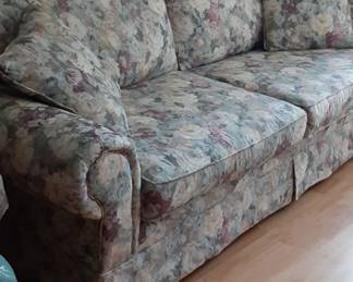 Floral sofa.  Only $30 takes it.  No holes just somewhat dated.