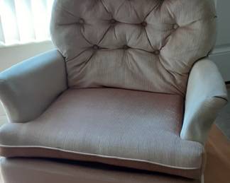 Swivel rocker.  Small to medium size.  Priced to sell.  Arms worn. 