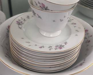 Rose designed china