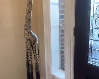 Unique wooden giraffe 