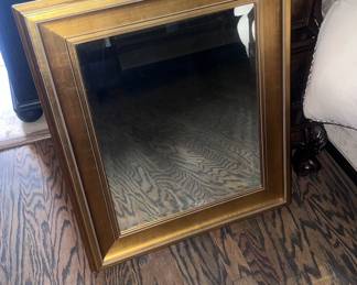 Framed mirror- gold