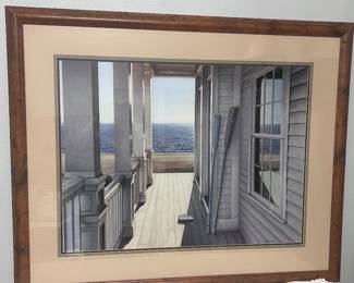 Room with a view print/framed