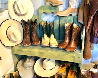 Boots and western hats