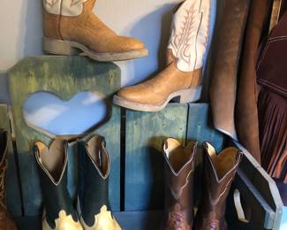 Assorted western boots 10 1/2