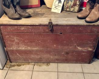 Red country chest